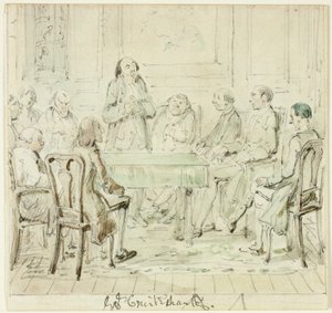 Üstün Zekalılar Meclisi: Bay Bullock Arkadaşlarına Sesleniyor by George Cruikshank