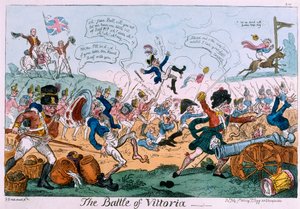 Vittoria Savaşı by George Cruikshank