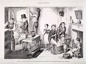 'Şişe', 1847 by George Cruikshank