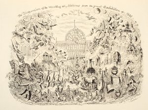 1851 Büyük Sergisinden Tüm Milletlerin Eserlerinin Dağılımı, pub. 1851 by George Cruikshank
