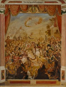 Globe Theatre Sahnesinde William Shakespeare'in İlk Görünümü by George Cruikshank