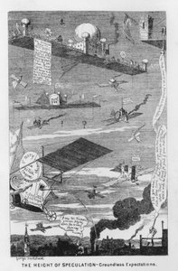 Spekülasyonun Yüksekliği, Asılsız Beklentiler (gravür) by George Cruikshank
