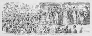 "Kadın Hakları" veya Kadın Haklarının Etkileri by George Cruikshank