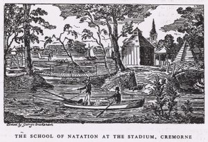 Stadyumda Milli Eğitim Okulu, Cremorne Bahçeleri by George Cruikshank