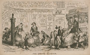 ಸ್ಪ್ರಿಂಗ್ ಕ್ವಾರ್ಟರ್; ಕಾರ್ಟೂನ್ ಟರ್ಕಿ by George Cruikshank