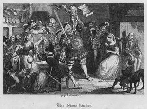 Taş mutfak (gravür) by George Cruikshank