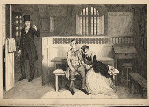 Sarhoşun oğlu ömür boyu nakliye cezasına çarptırıldı by George Cruikshank