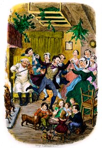 George Cruikshank tarafından Victoria Noel kartı by George Cruikshank