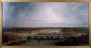 Londra, 1800 için önerilen Double London Bridge.