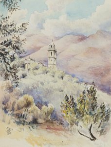 San Donato Kilisesi, Varezzo, San Remo yakınlarında, 11 Şubat 1878 (kağıt üzerinde wc) by George Douglas Tinling