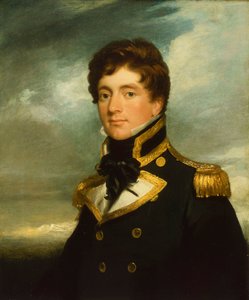 Kaptan Frederick William Beechey (1796-1856), c.1822 (tuval üzerine yağlıboya) by George Duncan Beechey