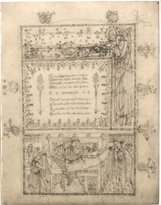 "Kutsanmış Bir Ruhun Rüyası" için Tezhip Çalışması