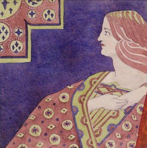 Çalışma [dekoratif panel için], c.1898-1901 (suluboya)