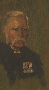 P. Sayfasının Portresi, 4., c. 1920 (panelde yağ) by George Edmund Butler
