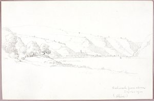 Yukarıdan Bacharach (Rhine) by George Elbert Burr
