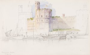 Caernarvon Kalesi, 1899. by George Elbert Burr