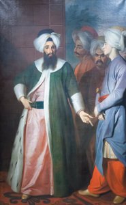 Kozbekci Mustafa Ağa ve maiyeti, c.1727 (tuval üzerine yağlıboya)