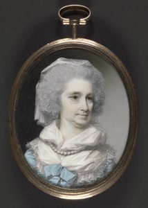 Lady Grace Burnaby (fildişi üzerine wc ve guaj)