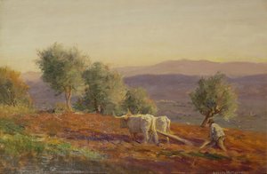 Virgil Sang Nerede, Çiftçilik Eden Adam, 1912 by George Faulkner Wetherbee