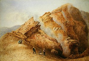 Dağ Manzarası (kağıt üzerine sulu boya)