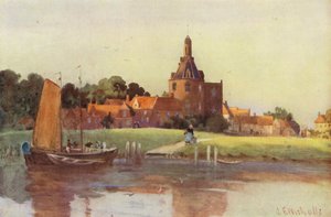 Enkhuizen Kasabasından Bir Görünüm by George Franck Nicholls