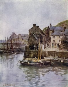 Polperro (renkli taş) by George Franck Nicholls