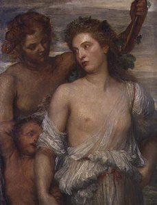 Bir Bacchante (tuval üzerine yağlı boya)