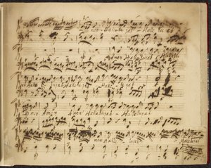 R.M.20.f.12, no.2 Çeşitli derlemeler ve seçmeler vol. VI., c.1735-50 (kağıt üzerine mürekkep) by George Frederick Handel