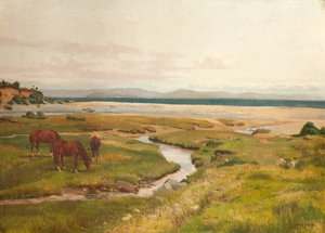 Atlarla Sahil Manzarası by George Frederick Waldo Johnson