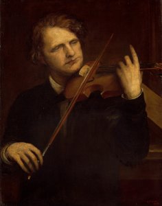 Bir Lamba Işığı Çalışması: Bay Joachim by George Frederick Watts