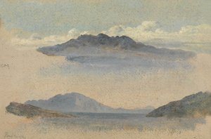 Kos Adası (kağıt üzerinde yağlı boya) by George Frederick Watts