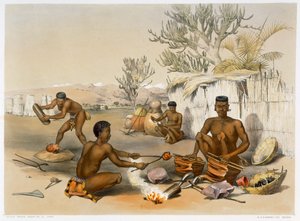 Zulu demircileri iş başında, 1849