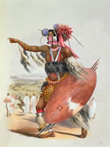 Zulu savaşçısı, Utimuni, merhum Zulu kralı Chaka