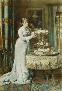 Çiçek Aranjmanı, 1878 by George Goodwin Kilburne