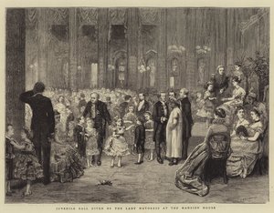 Hanımefendinin Konak Evinde Verdiği Çocuk Balosu by George Goodwin Kilburne