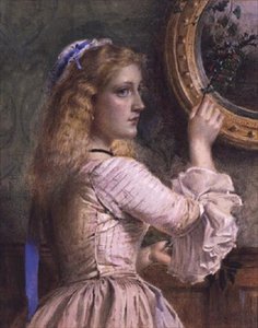 Noel için hazırlanıyor by George Goodwin Kilburne