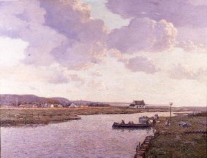 Rhyl Estuary, Kuzey Galler (tuval üzerine yağlı boya)