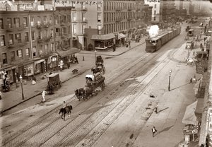 Onbirinci Cadde ve New York Merkez Demiryolu, Bain, George Grantham (1865-1944). Albümin Fotoğrafı, c. 1911. Özel Koleksiyon