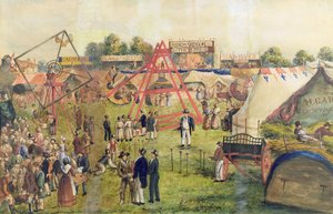 Croydon Fuarı, 1833 (kağıt üzerinde wc ve mürekkep) by George Hawkins