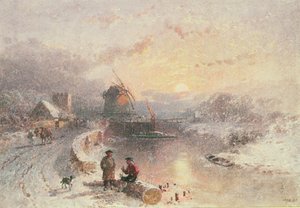 Kış Manzarası: Gün Batımı, 19. yüzyıl