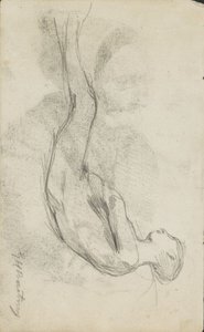 çıplak yatmak by George Hendrik Breitner (signed by artist)