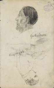 İki figür çalışması by George Hendrik Breitner (signed by artist)