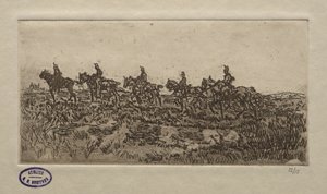 Süvari Sahnesi. by George Hendrik Breitner