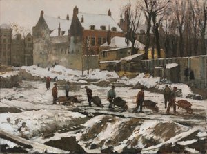Amsterdam'da Şantiye by George Hendrik Breitner