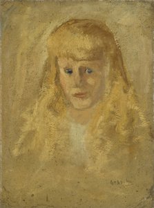 Marie Anne Henriette Breitner (geb.1882-06-14), Ressamın Üvey Kızkardeşi by George Hendrik Breitner