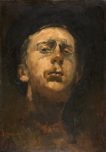 Pince-nez ile otoportre, c. 1882 by George Hendrik Breitner