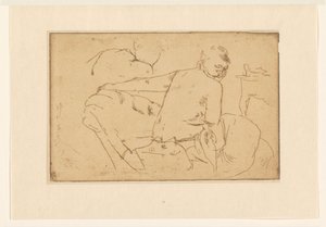 Oturan kadın yarı çıplak by George Hendrik Breitner