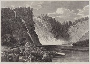 Quebec yakınlarındaki Montmorency Şelaleleri by George Henry Andrews