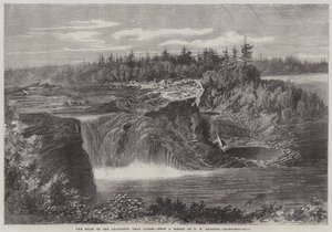 Quebec yakınlarındaki Chaudiere Şelaleleri by George Henry Andrews