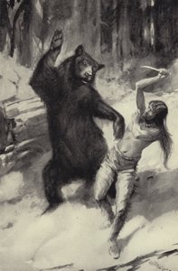 Scarfaces Ayı ile Mücadele by George Henry Evison